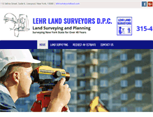 Tablet Screenshot of lehrlandsurveyors.com